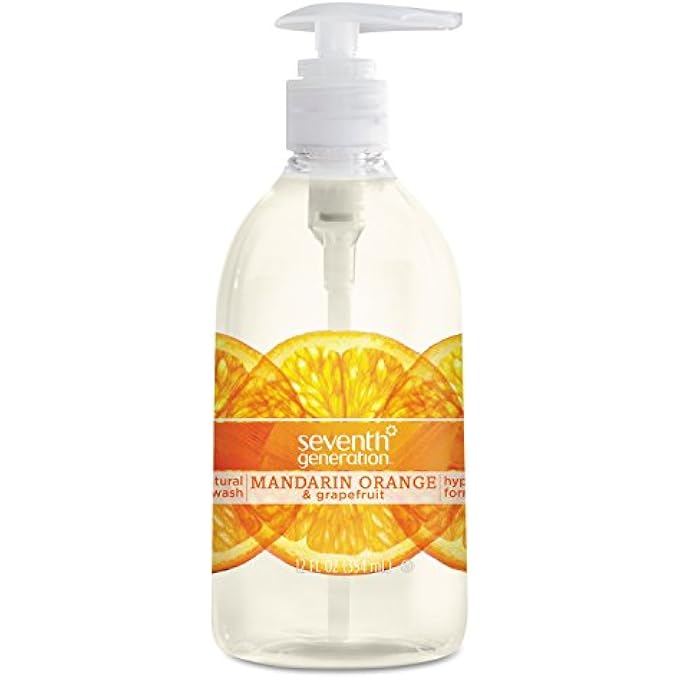 Seventh Generation HAND WASH, MANDARIN ORANGE & GRAPEFRUIT SCENT, 12OZ - Image 1